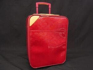 Louis Vuitton Monogram Vernis Pegase Carry Case Bag Red